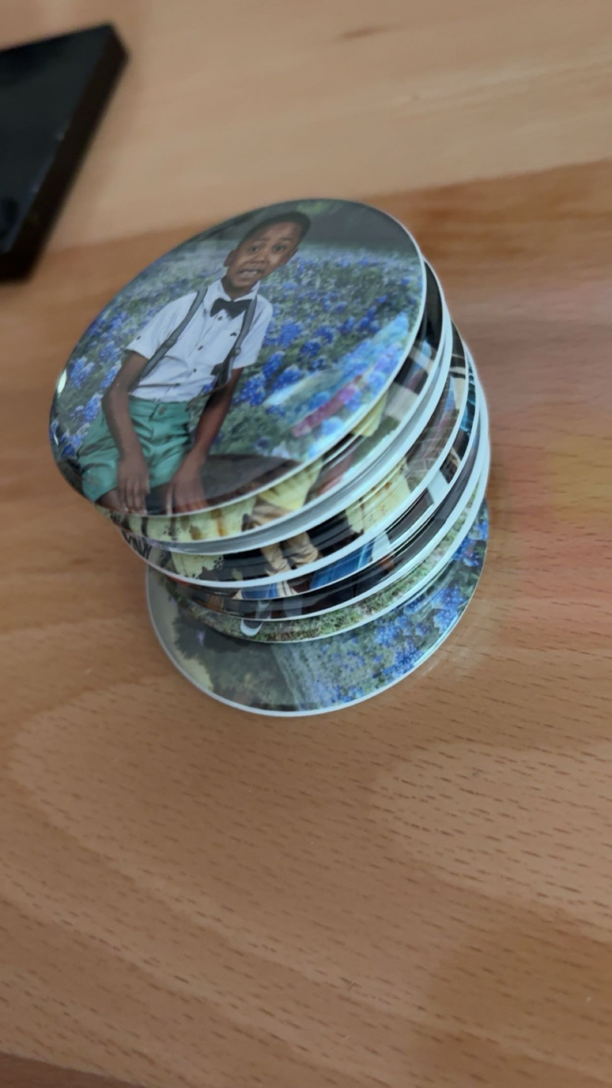 Set of 9 2.25 Round Photo Magnet