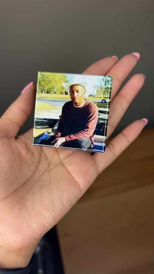 Set of 9 2x2 Square Photo Magnet